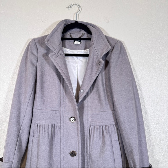 J Crew Grey Wool Lady Day Pea Coat Womens 4 Preppy Button Down Warm Winter - Picture 8 of 13